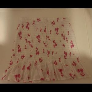 BP pink and white floral skirt